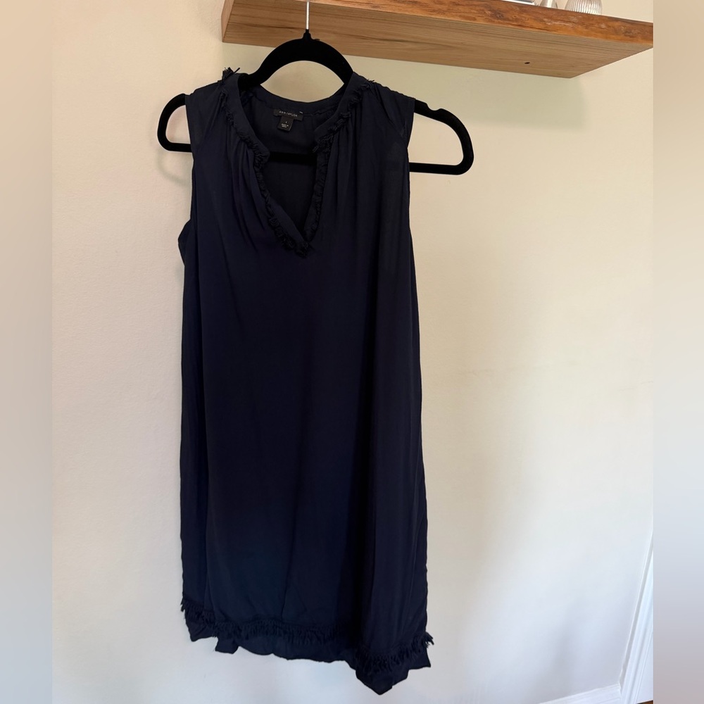 Sleeveless Navy Dress